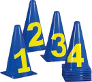 Markierungskegel-Set mit Zahlen, 23 cm