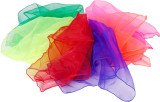 10 Chiffon-Tücher in 10 Farben, 65 x 65 cm