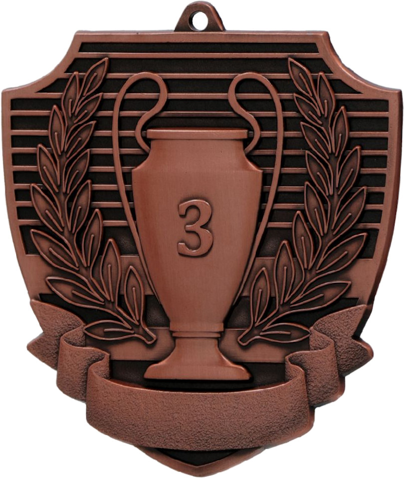 Bronzemedaille für de dritte Platz