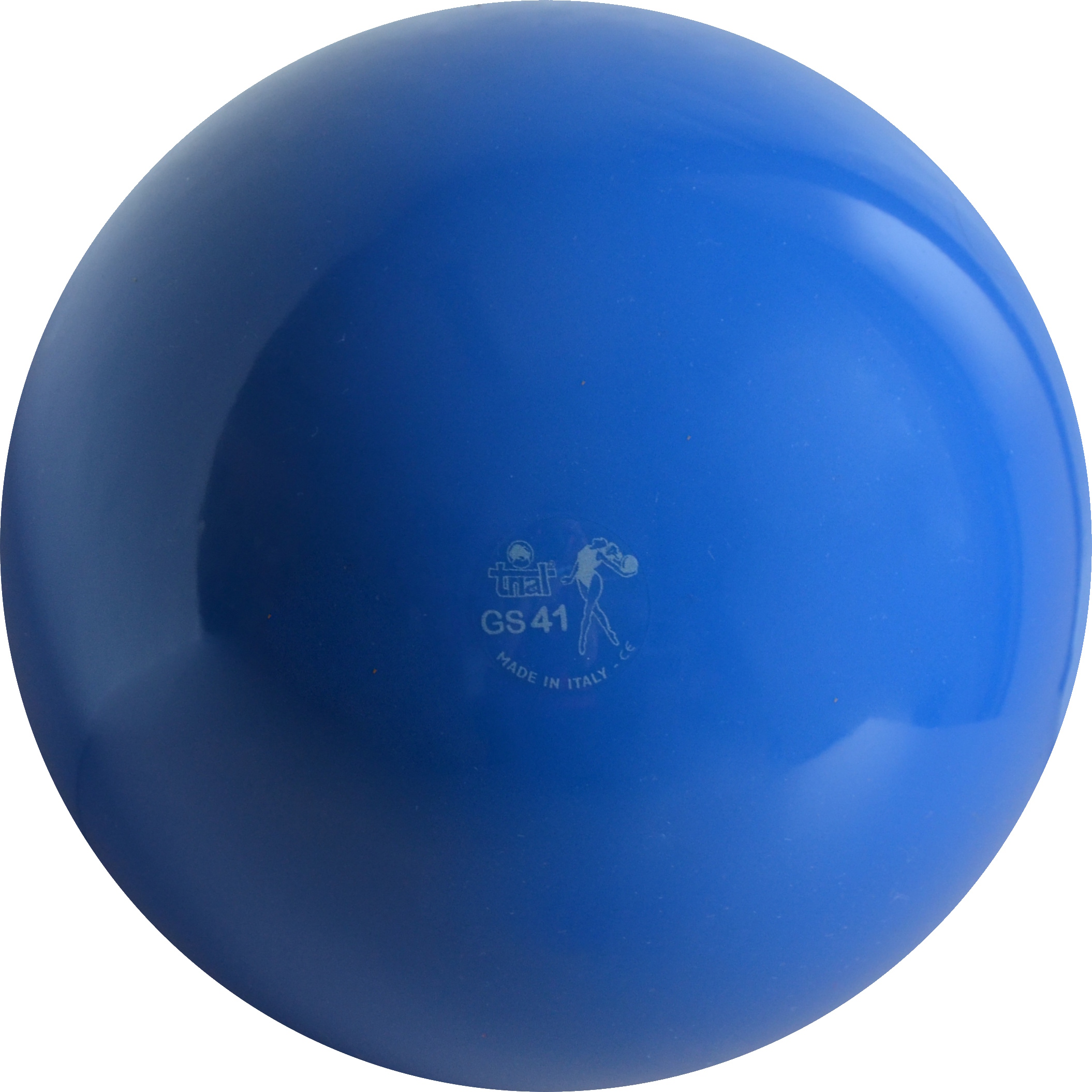 Blauer Gymnastikball, ideal fürs Training