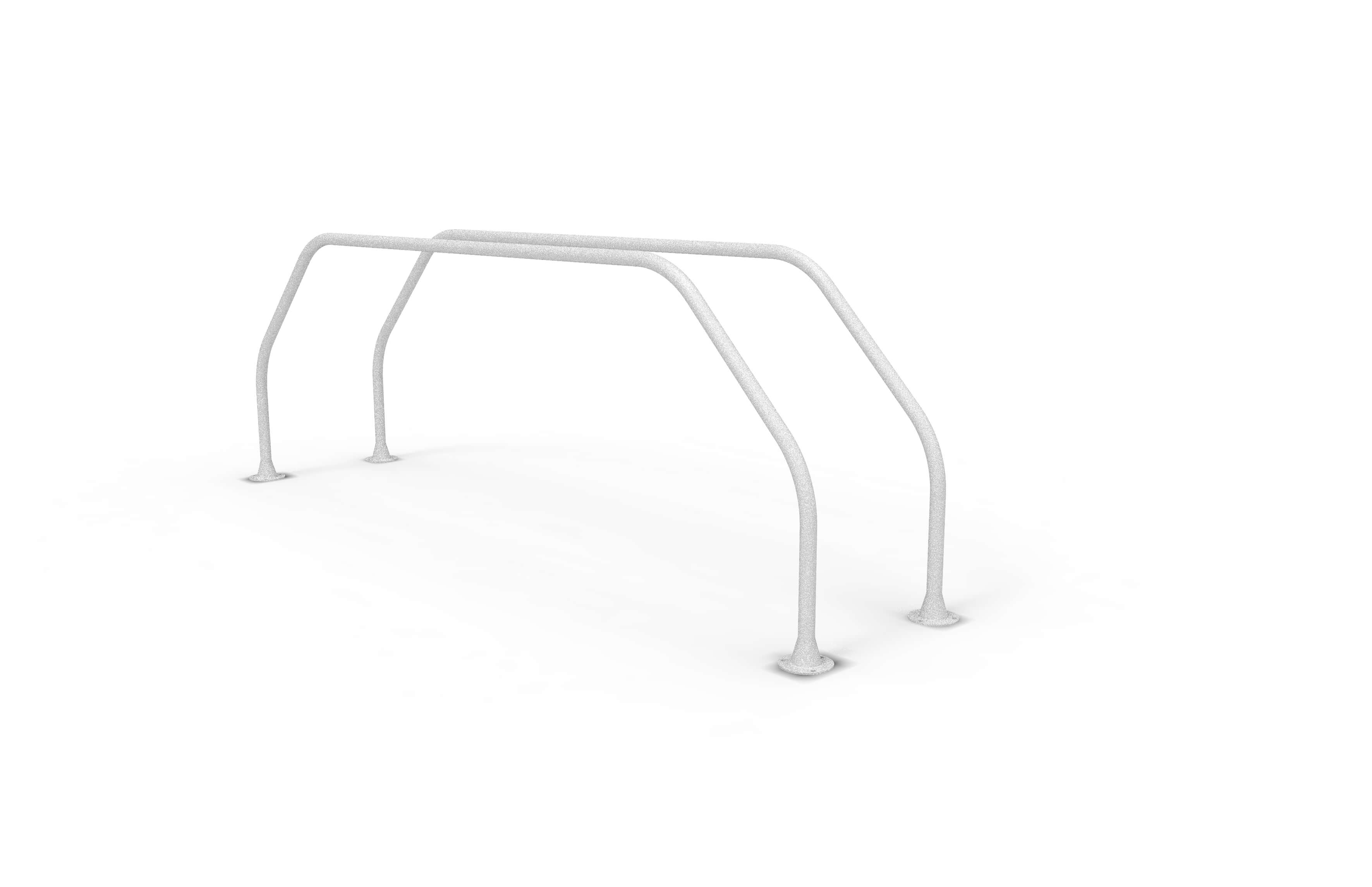 Support à vélos minimaliste en métal robuste pour une utilisation bilatérale pour deux vélos