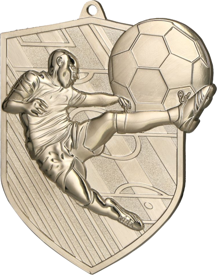 Golde Farb Fussball-Medaille mit Spieler